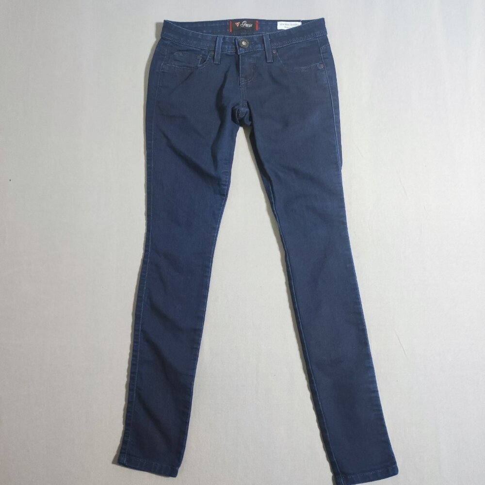 Guess Maxine Fit Low Rise Jeggings women's size 27 dark washed ink blue stretch